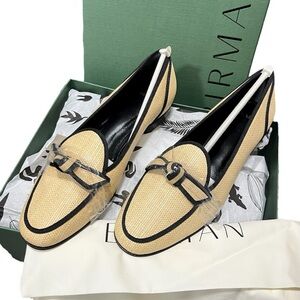 Alexandre Birman Grossgrain Loafer Flats